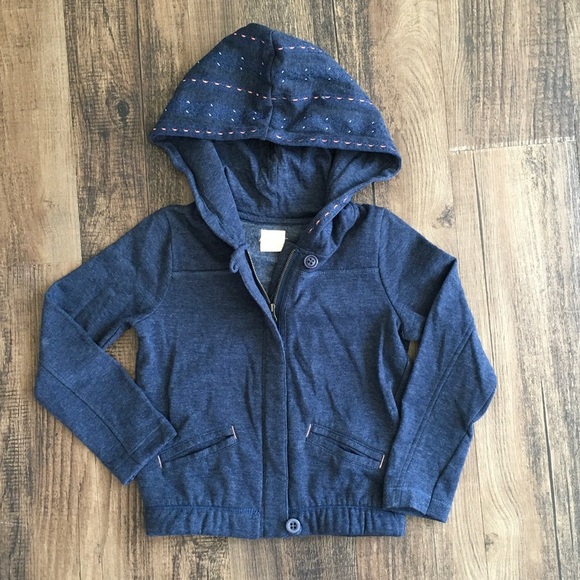 O'Neill Kids Dark Blue Hooded Jean Jacket - Picture 1 of 7